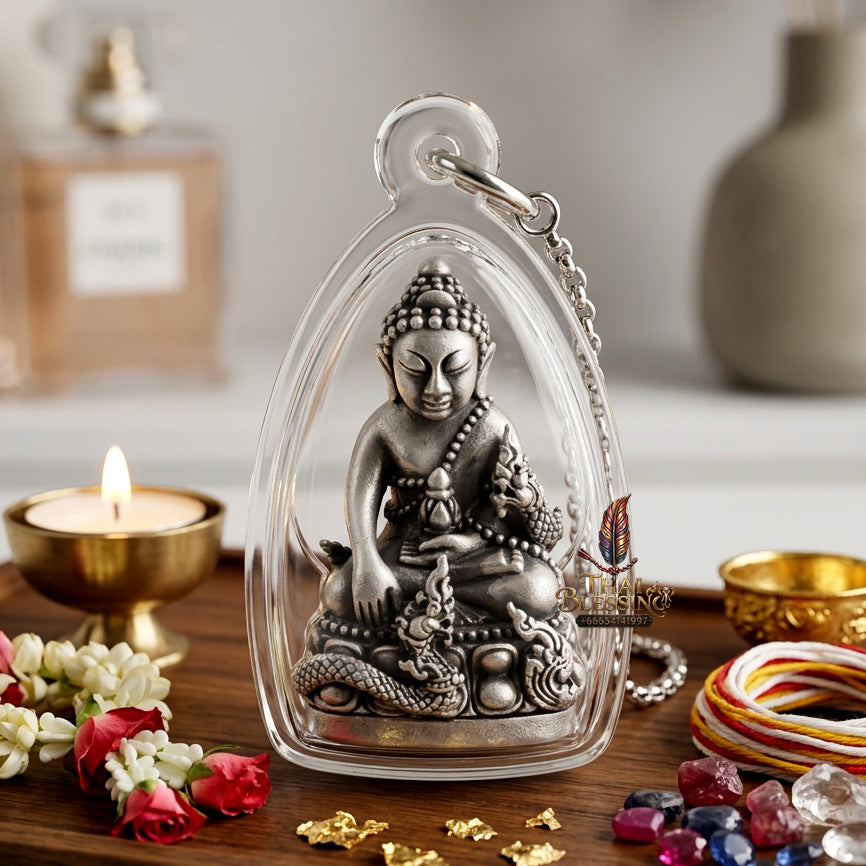 ✨ [The Supreme Magnet for Wealth & Spiritual Flow] Sacred Phra Kring "Phaya Nakkiao" (Coiled Naga) – "Amata Waja" (Immortal Word) Edition – Master-Blessed by Luang Pu So, Wat Pho Si (2018)