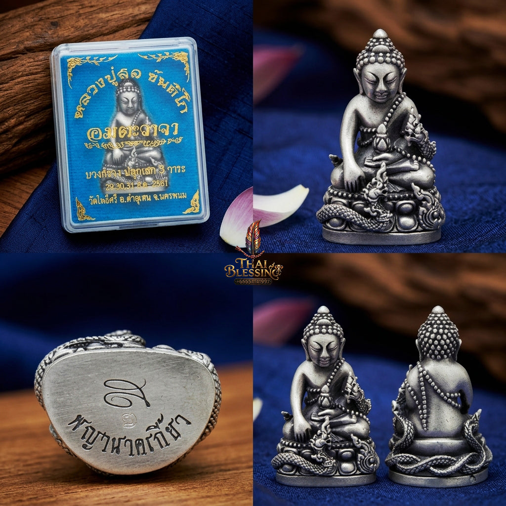 ✨ [The Supreme Magnet for Wealth & Spiritual Flow] Sacred Phra Kring "Phaya Nakkiao" (Coiled Naga) – "Amata Waja" (Immortal Word) Edition – Master-Blessed by Luang Pu So, Wat Pho Si (2018)
