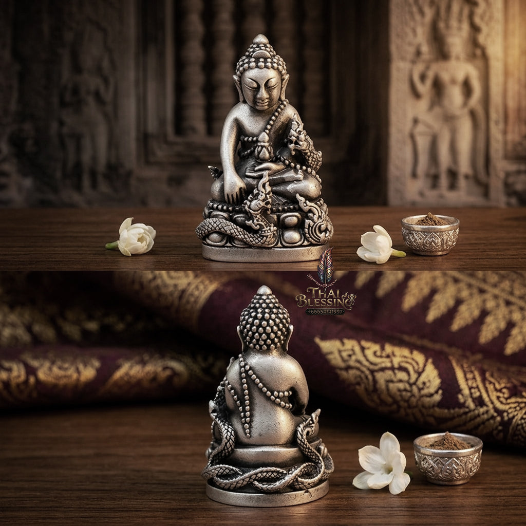 ✨ [The Supreme Magnet for Wealth & Spiritual Flow] Sacred Phra Kring "Phaya Nakkiao" (Coiled Naga) – "Amata Waja" (Immortal Word) Edition – Master-Blessed by Luang Pu So, Wat Pho Si (2018)
