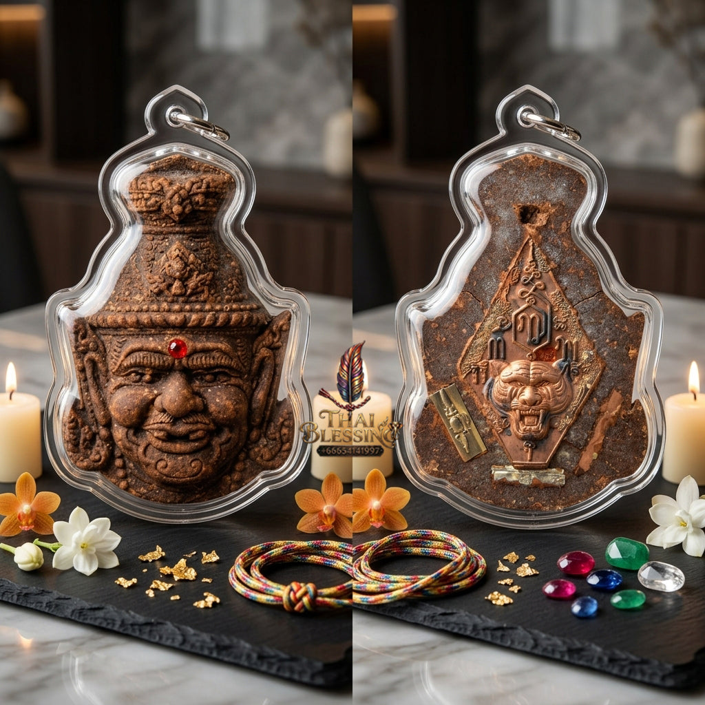 ✨ [The Supreme Master’s Aegis] Sacred Hermit Ta-Fai (Fire-Eyed Rishi) Talisman – Master-Blessed by Luang Pu Nen, Wat Ban Kaset Thung Setthi (2008 Rarity)