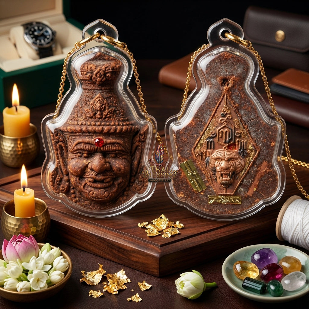✨ [The Supreme Master’s Aegis] Sacred Hermit Ta-Fai (Fire-Eyed Rishi) Talisman – Master-Blessed by Luang Pu Nen, Wat Ban Kaset Thung Setthi (2008 Rarity)