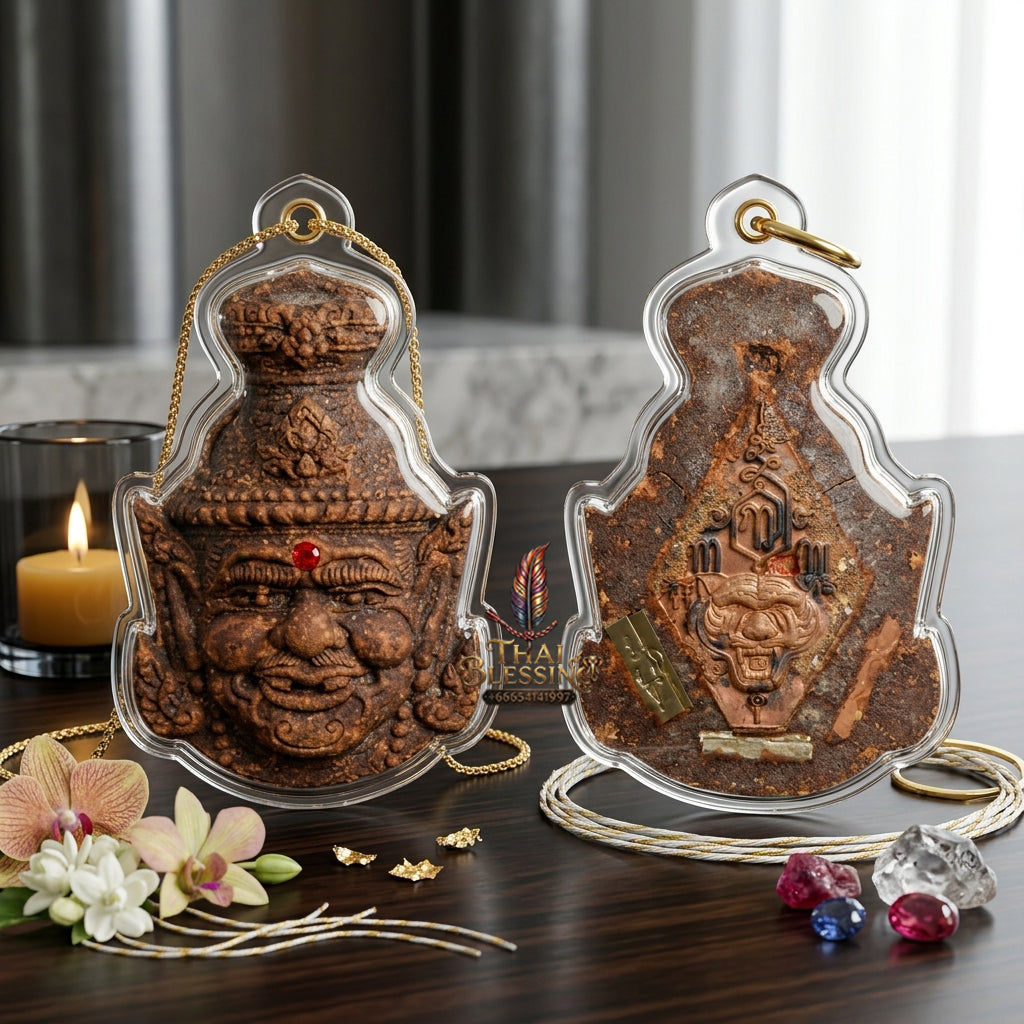 ✨ [The Supreme Master’s Aegis] Sacred Hermit Ta-Fai (Fire-Eyed Rishi) Talisman – Master-Blessed by Luang Pu Nen, Wat Ban Kaset Thung Setthi (2008 Rarity)