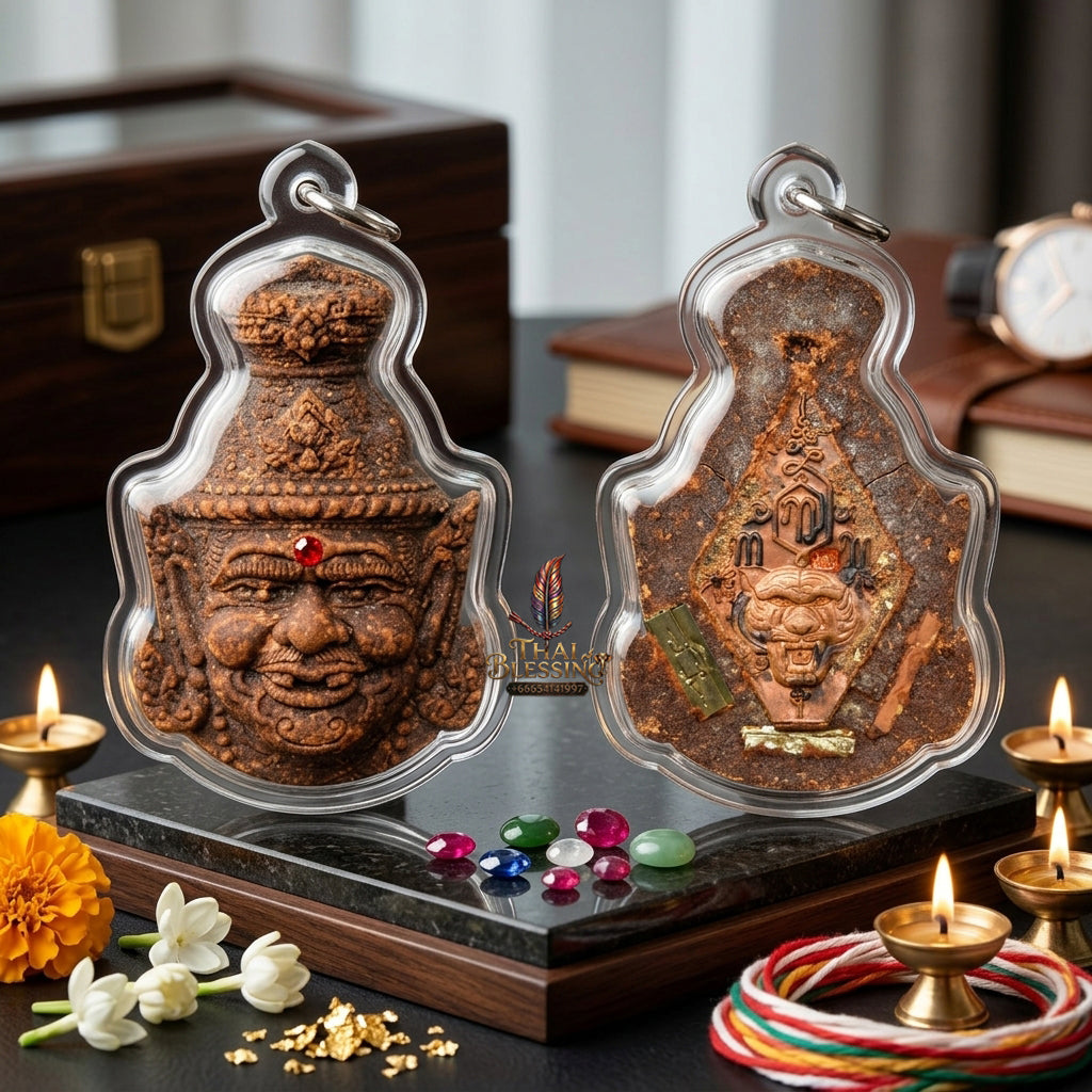 ✨ [The Supreme Master’s Aegis] Sacred Hermit Ta-Fai (Fire-Eyed Rishi) Talisman – Master-Blessed by Luang Pu Nen, Wat Ban Kaset Thung Setthi (2008 Rarity)