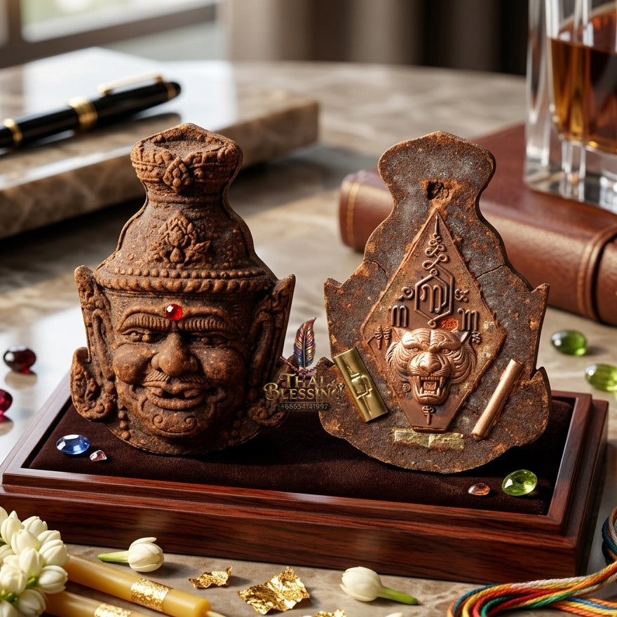 ✨ [The Supreme Master’s Aegis] Sacred Hermit Ta-Fai (Fire-Eyed Rishi) Talisman – Master-Blessed by Luang Pu Nen, Wat Ban Kaset Thung Setthi (2008 Rarity)