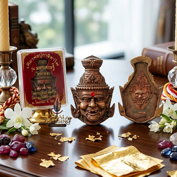 ✨ [The Supreme Master’s Aegis] Sacred Hermit "Ta-Fai" (Fire-Eyed Rishi) Talisman – Master-Blessed by Luang Pu Nen, Wat Ban Kaset Thung Setthi (2008 Rarity)