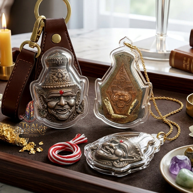 ✨ [The Supreme Master’s Aegis] Sacred Hermit "Ta-Fai" (Fire-Eyed Rishi) Talisman – Master-Blessed by Luang Pu Nen, Wat Ban Kaset Thung Setthi (2008 Rarity)