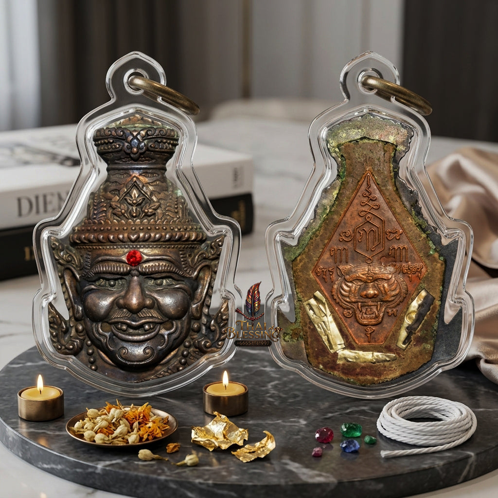 ✨ [The Supreme Master’s Aegis] Sacred Hermit "Ta-Fai" (Fire-Eyed Rishi) Talisman – Master-Blessed by Luang Pu Nen, Wat Ban Kaset Thung Setthi (2008 Rarity)