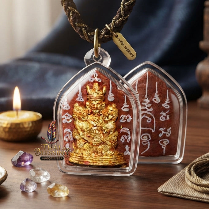 ✨ [The Supreme Master of Absolute Attraction] Sacred "Khun Phaen Lanna - Phaya Khao Kham" (Lanna Golden-Horned King) – "Saneh Nang Kruan" (The Charms of the Yearning Maiden) Edition – Master-Blessed by Kruba Nong, Wat Uthaitharam (2026)