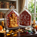 ✨ [The Supreme Master of Absolute Attraction] Sacred "Khun Phaen Lanna - Phaya Khao Kham" (Lanna Golden-Horned King) – "Saneh Nang Kruan" (The Charms of the Yearning Maiden) Edition – Master-Blessed by Kruba Nong, Wat Uthaitharam (2026)