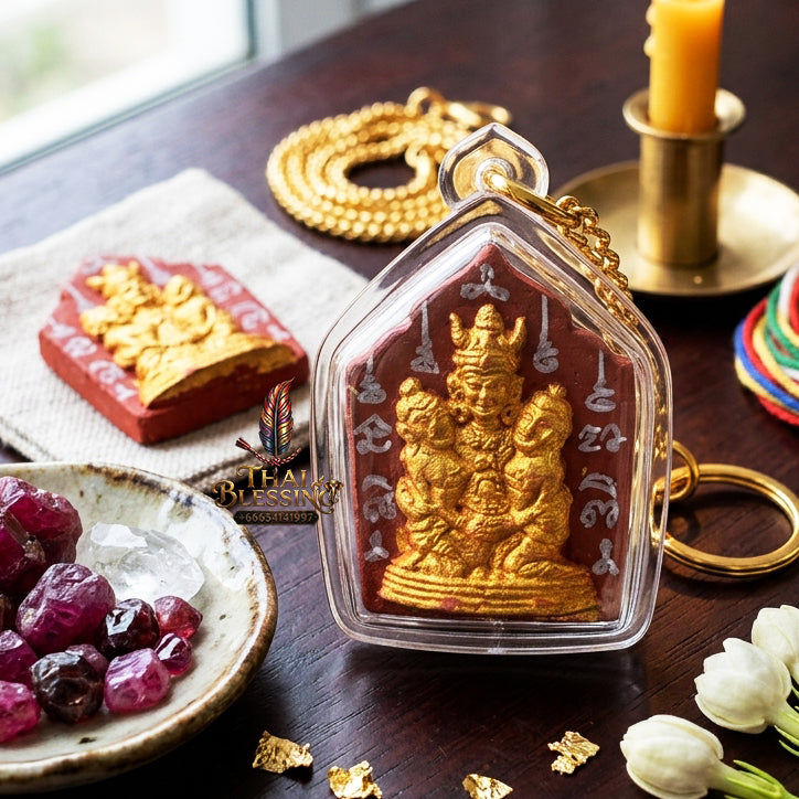 ✨ [The Supreme Master of Absolute Attraction] Sacred "Khun Phaen Lanna - Phaya Khao Kham" (Lanna Golden-Horned King) – "Saneh Nang Kruan" (The Charms of the Yearning Maiden) Edition – Master-Blessed by Kruba Nong, Wat Uthaitharam (2026)
