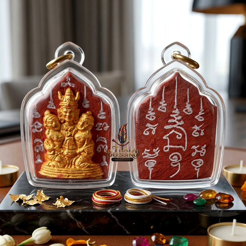 ✨ [The Supreme Master of Absolute Attraction] Sacred "Khun Phaen Lanna - Phaya Khao Kham" (Lanna Golden-Horned King) – "Saneh Nang Kruan" (The Charms of the Yearning Maiden) Edition – Master-Blessed by Kruba Nong, Wat Uthaitharam (2026)