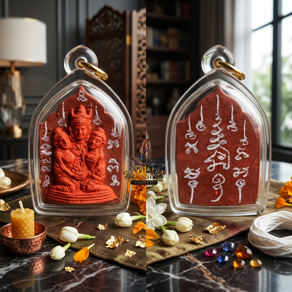 ✨ [The Supreme Master of Absolute Attraction] Sacred "Khun Phaen Lanna - Phaya Khao Kham" (Lanna Golden-Horned King) – "Saneh Nang Kruan" (The Charms of the Yearning Maiden) Edition – Master-Blessed by Kruba Nong, Wat Uthaitharam (2026)