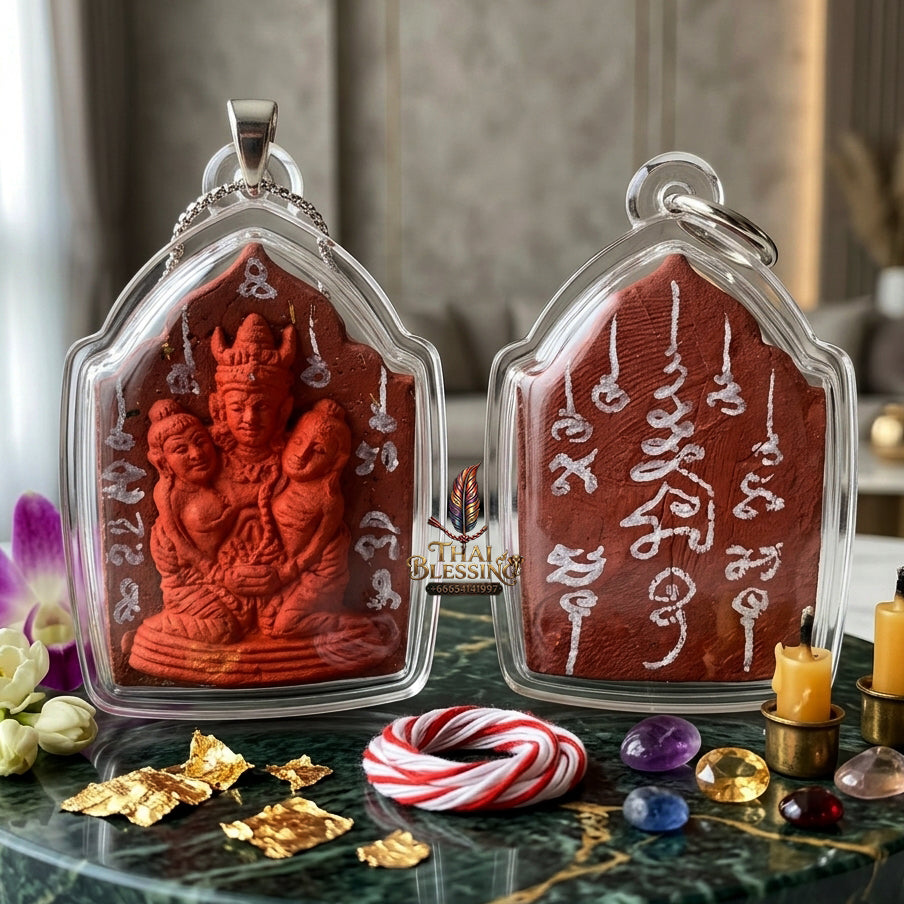 ✨ [The Supreme Master of Absolute Attraction] Sacred "Khun Phaen Lanna - Phaya Khao Kham" (Lanna Golden-Horned King) – "Saneh Nang Kruan" (The Charms of the Yearning Maiden) Edition – Master-Blessed by Kruba Nong, Wat Uthaitharam (2026)