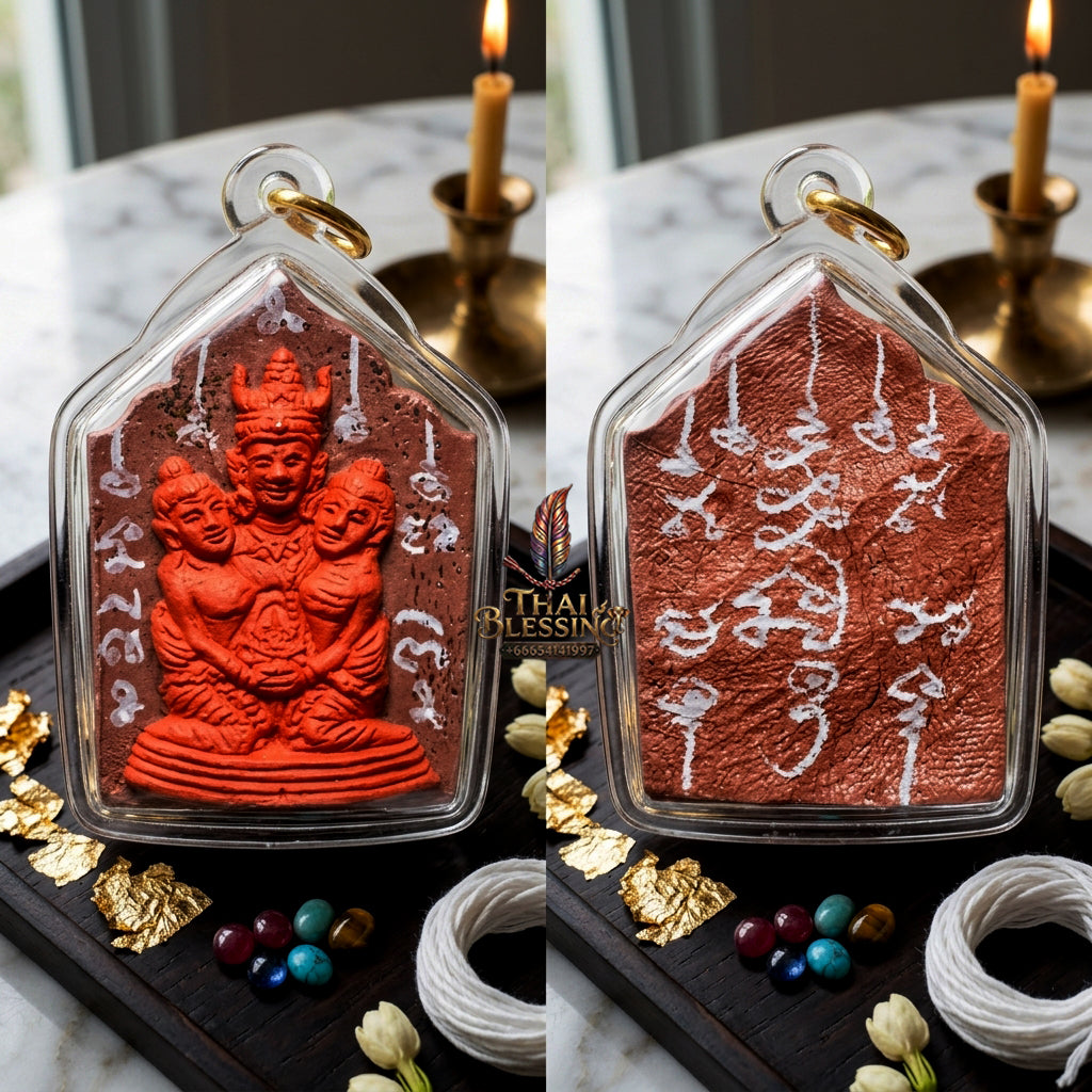 ✨ [The Supreme Master of Absolute Attraction] Sacred "Khun Phaen Lanna - Phaya Khao Kham" (Lanna Golden-Horned King) – "Saneh Nang Kruan" (The Charms of the Yearning Maiden) Edition – Master-Blessed by Kruba Nong, Wat Uthaitharam (2026)