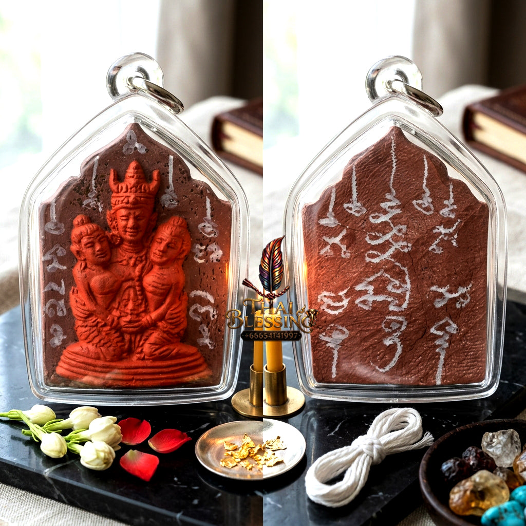 ✨ [The Supreme Master of Absolute Attraction] Sacred "Khun Phaen Lanna - Phaya Khao Kham" (Lanna Golden-Horned King) – "Saneh Nang Kruan" (The Charms of the Yearning Maiden) Edition – Master-Blessed by Kruba Nong, Wat Uthaitharam (2026)