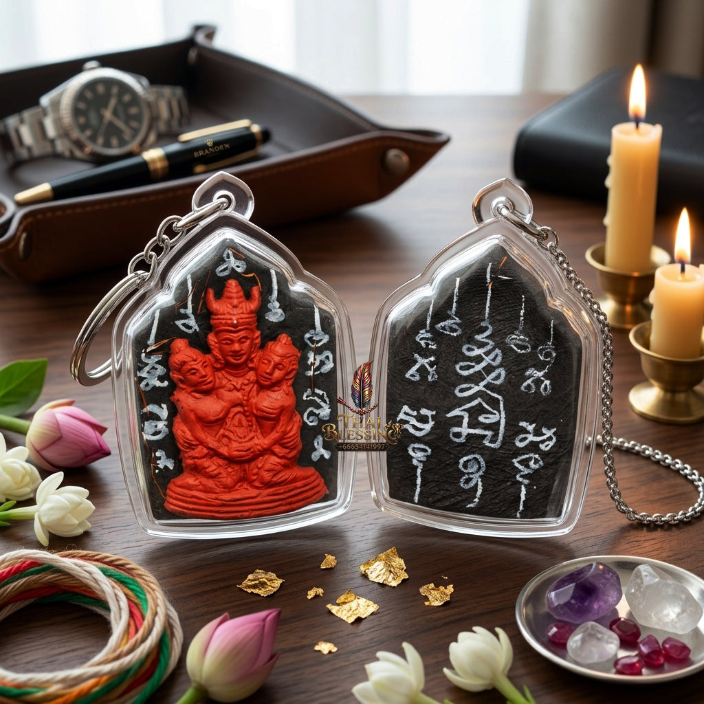 ✨ [The Supreme Master of Absolute Attraction] Sacred "Khun Phaen Lanna - Phaya Khao Kham" (Lanna Golden-Horned King) – "Saneh Nang Kruan" (The Charms of the Yearning Maiden) Edition – Master-Blessed by Kruba Nong, Wat Uthaitharam (2026)