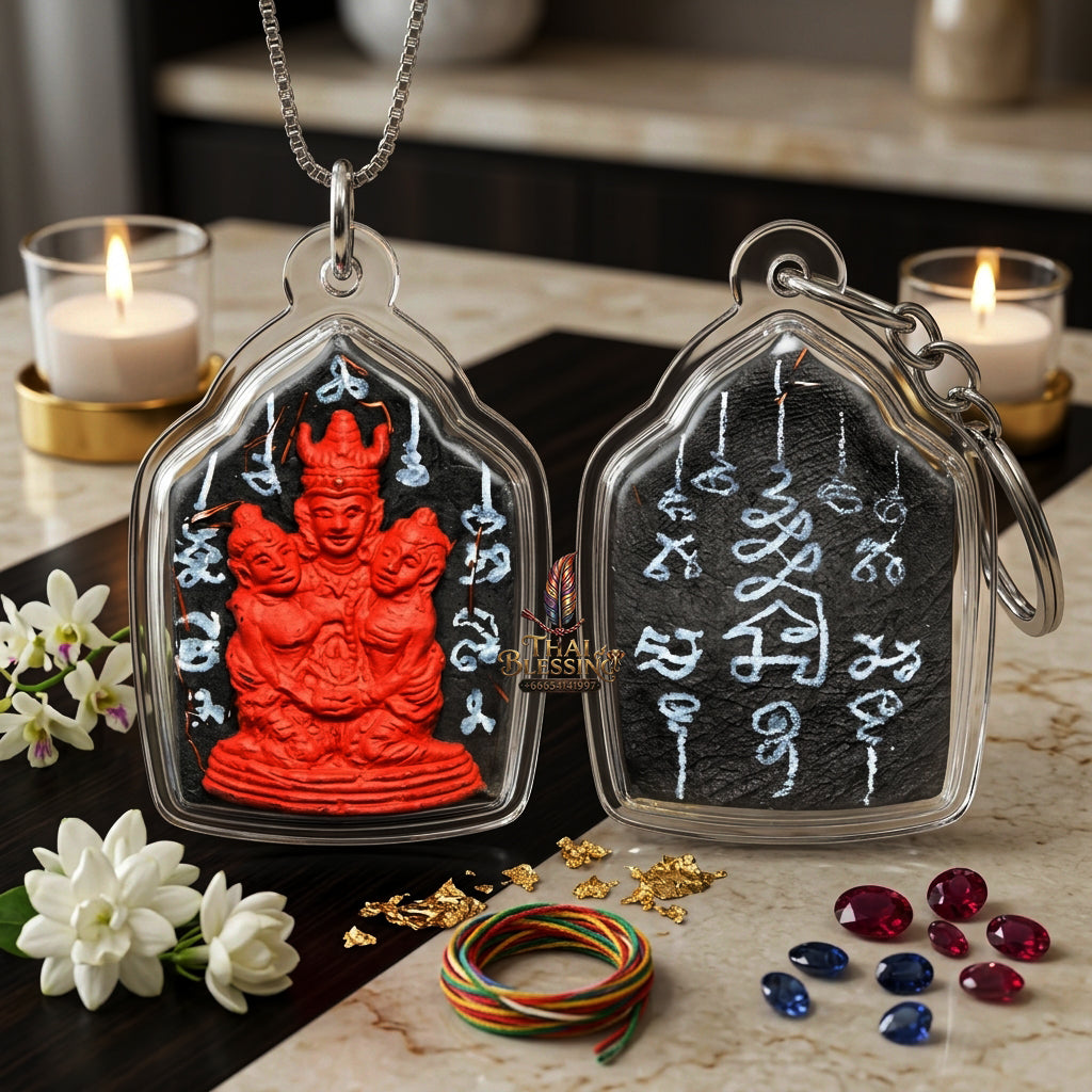 ✨ [The Supreme Master of Absolute Attraction] Sacred "Khun Phaen Lanna - Phaya Khao Kham" (Lanna Golden-Horned King) – "Saneh Nang Kruan" (The Charms of the Yearning Maiden) Edition – Master-Blessed by Kruba Nong, Wat Uthaitharam (2026)