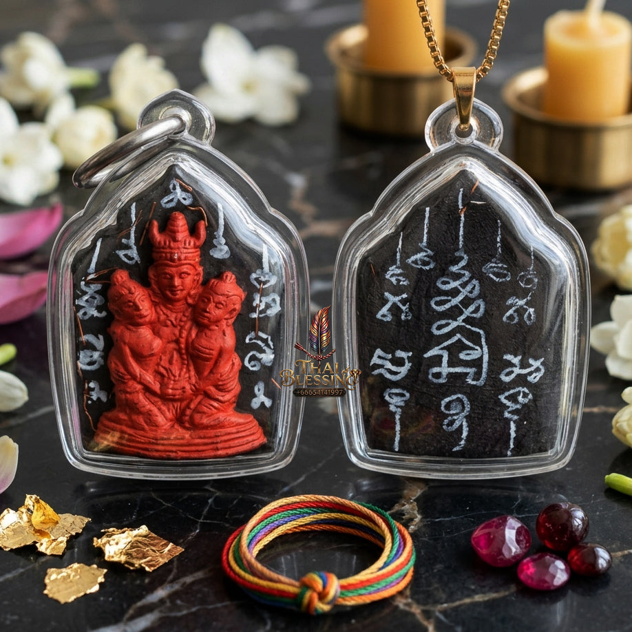 ✨ [The Supreme Master of Absolute Attraction] Sacred "Khun Phaen Lanna - Phaya Khao Kham" (Lanna Golden-Horned King) – "Saneh Nang Kruan" (The Charms of the Yearning Maiden) Edition – Master-Blessed by Kruba Nong, Wat Uthaitharam (2026)