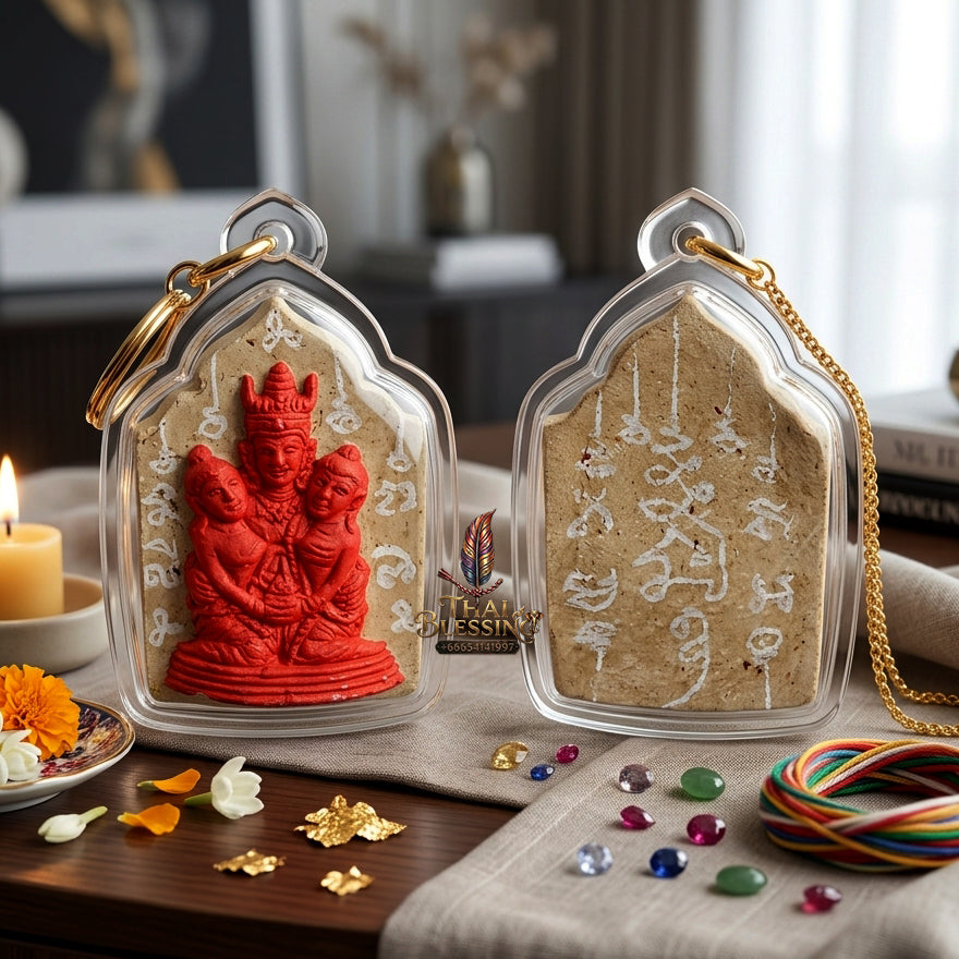 ✨ [The Supreme Master of Absolute Attraction] Sacred "Khun Phaen Lanna - Phaya Khao Kham" (Lanna Golden-Horned King) – "Saneh Nang Kruan" (The Charms of the Yearning Maiden) Edition – Master-Blessed by Kruba Nong, Wat Uthaitharam (2026)
