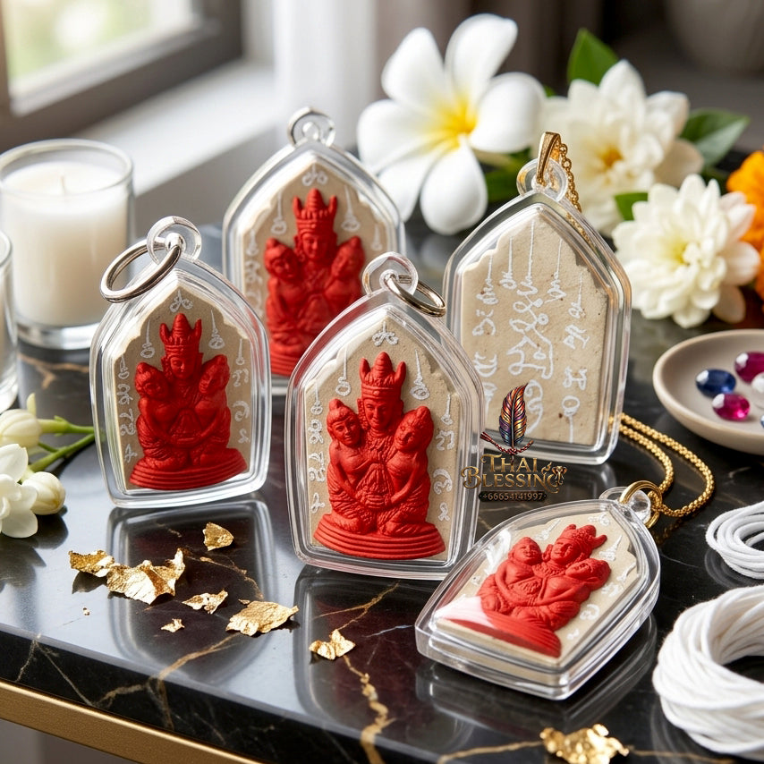 ✨ [The Supreme Master of Absolute Attraction] Sacred "Khun Phaen Lanna - Phaya Khao Kham" (Lanna Golden-Horned King) – "Saneh Nang Kruan" (The Charms of the Yearning Maiden) Edition – Master-Blessed by Kruba Nong, Wat Uthaitharam (2026)