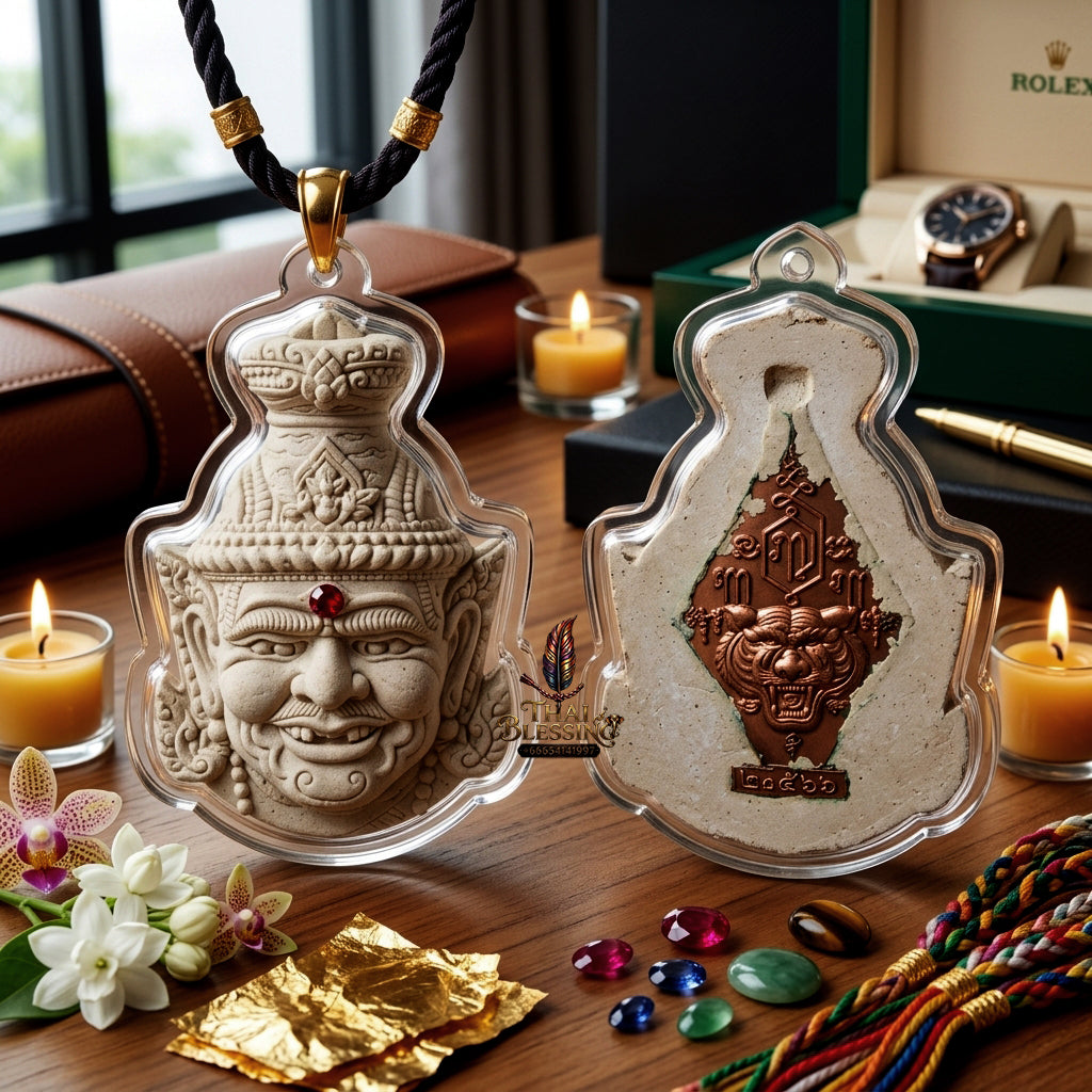 ✨ [The Supreme Master of Mastery & Transformation] Sacred Sian Rue Si Ta Fai (Fire-Eye Hermit Head) – "Maha Setthi" (Great Millionaire) Edition – Master-Blessed by Luang Pu Nen, Wat Ban Kaset Thung Setthi