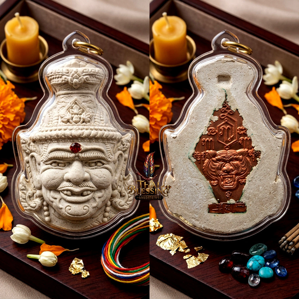 ✨ [The Supreme Master of Mastery & Transformation] Sacred Sian Rue Si Ta Fai (Fire-Eye Hermit Head) – "Maha Setthi" (Great Millionaire) Edition – Master-Blessed by Luang Pu Nen, Wat Ban Kaset Thung Setthi