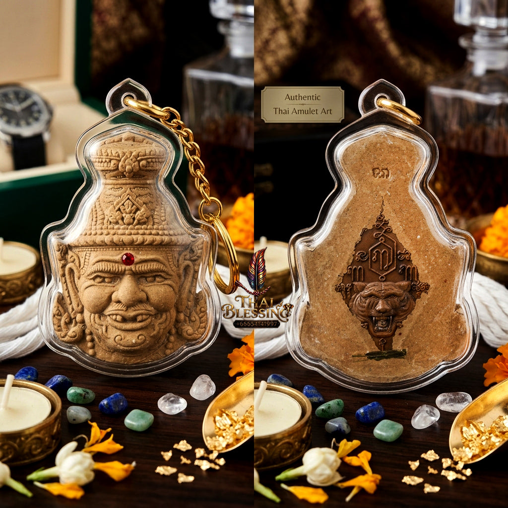 ✨ [The Supreme Master of Mastery & Transformation] Sacred Sian Rue Si Ta Fai (Fire-Eye Hermit Head) – "Maha Setthi" (Great Millionaire) Edition – Master-Blessed by Luang Pu Nen, Wat Ban Kaset Thung Setthi (2008 Rare Edition)