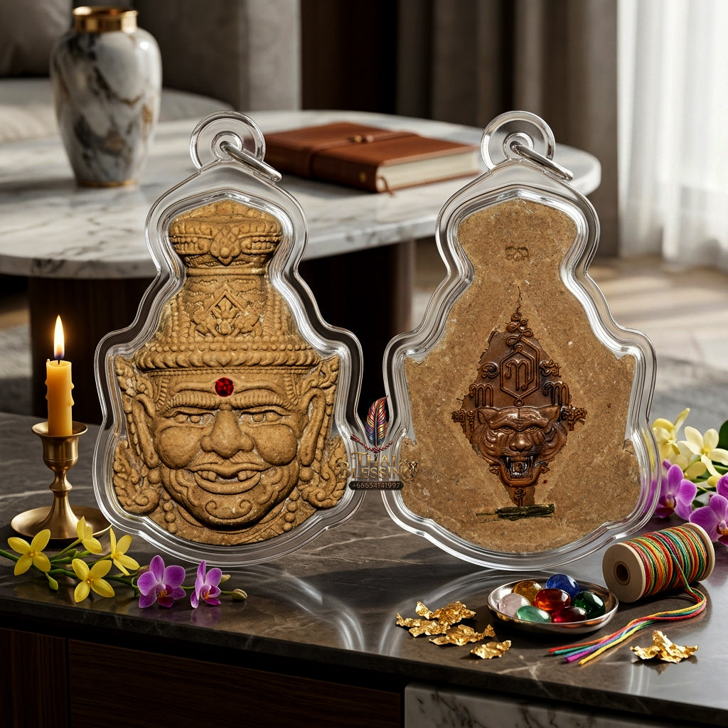 ✨ [The Supreme Master of Mastery & Transformation] Sacred Sian Rue Si Ta Fai (Fire-Eye Hermit Head) – "Maha Setthi" (Great Millionaire) Edition – Master-Blessed by Luang Pu Nen, Wat Ban Kaset Thung Setthi (2008 Rare Edition)