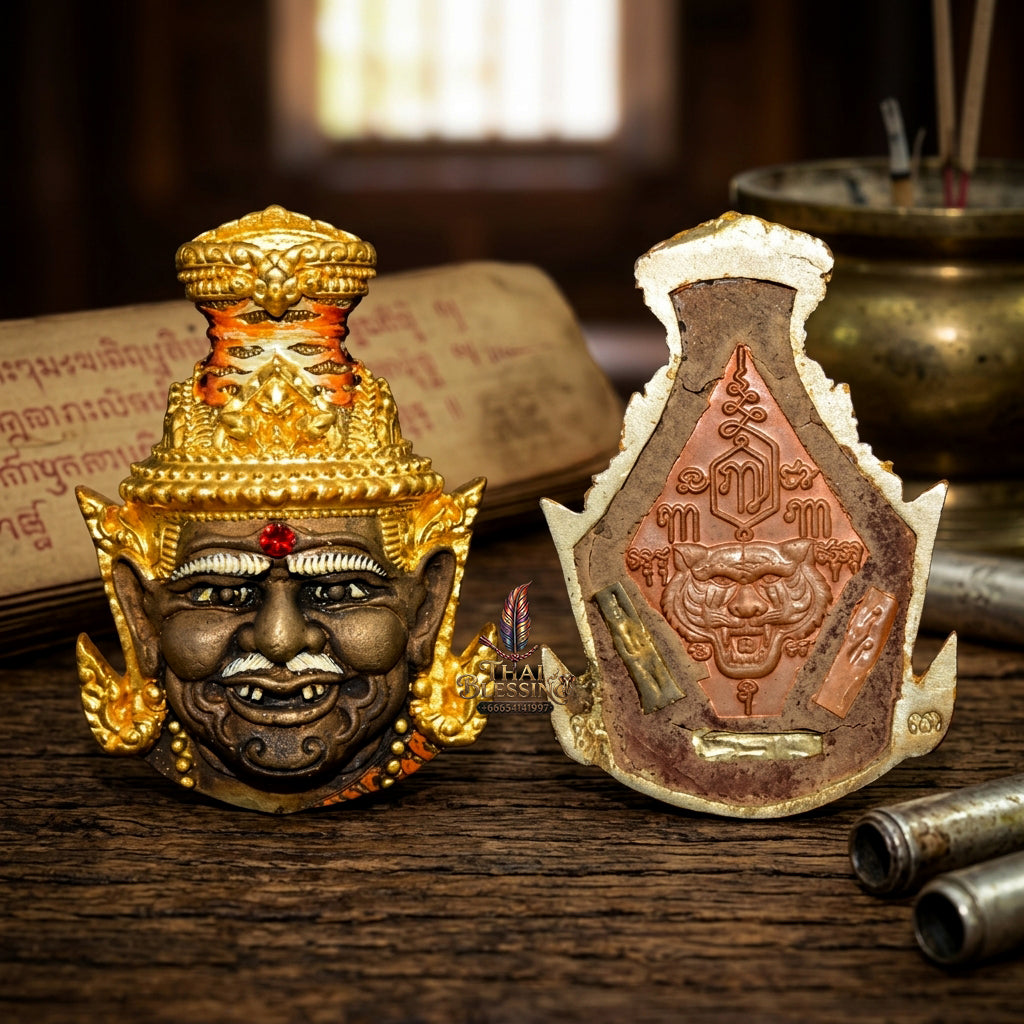 ✨ [The Supreme Master of Mastery & Transformation] Sacred Sian Rue Si Ta Fai (Fire-Eye Hermit Head) – "Maha Setthi" (Great Millionaire) Edition – Master-Blessed by Luang Pu Nen, Wat Ban Kaset Thung Setthi (2008 Rare Edition)