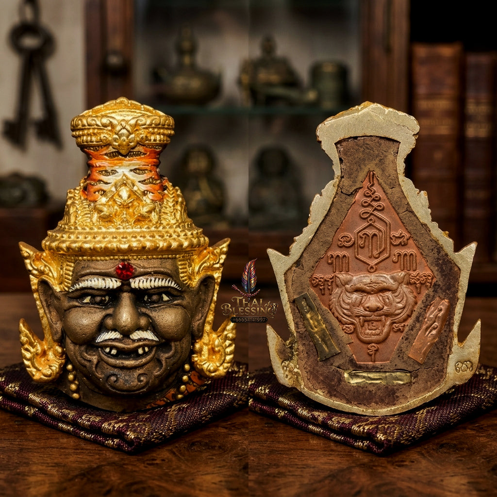 ✨ [The Supreme Master of Mastery & Transformation] Sacred Sian Rue Si Ta Fai (Fire-Eye Hermit Head) – "Maha Setthi" (Great Millionaire) Edition – Master-Blessed by Luang Pu Nen, Wat Ban Kaset Thung Setthi (2008 Rare Edition)