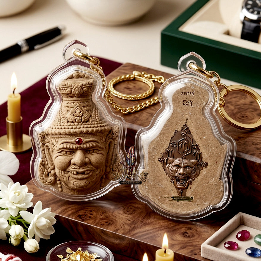 ✨ [The Supreme Master of Mastery & Transformation] Sacred Sian Rue Si Ta Fai (Fire-Eye Hermit Head) – "Maha Setthi" (Great Millionaire) Edition – Master-Blessed by Luang Pu Nen, Wat Ban Kaset Thung Setthi (2008 Rare Edition)