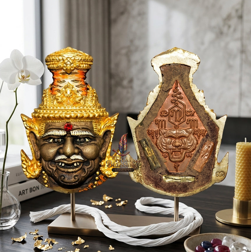 ✨ [The Supreme Master of Mastery & Transformation] Sacred Sian Rue Si Ta Fai (Fire-Eye Hermit Head) – "Maha Setthi" (Great Millionaire) Edition – Master-Blessed by Luang Pu Nen, Wat Ban Kaset Thung Setthi (2008 Rare Edition)