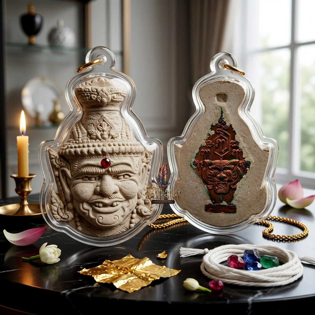 ✨ [The Supreme Master of Mastery & Transformation] Sacred Sian Rue Si Ta Fai (Fire-Eye Hermit Head) – "Maha Setthi" (Great Millionaire) Edition – Master-Blessed by Luang Pu Nen, Wat Ban Kaset Thung Setthi