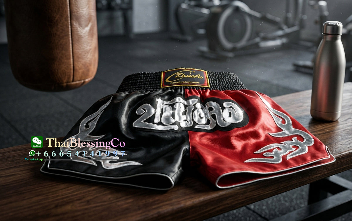 🏮 The Titan Striker: Professional Heavyweight Satin Muay Thai Shorts – Modern High-Performance Combat Trunks, Handcrafted Premium Quality for Adults and Kids