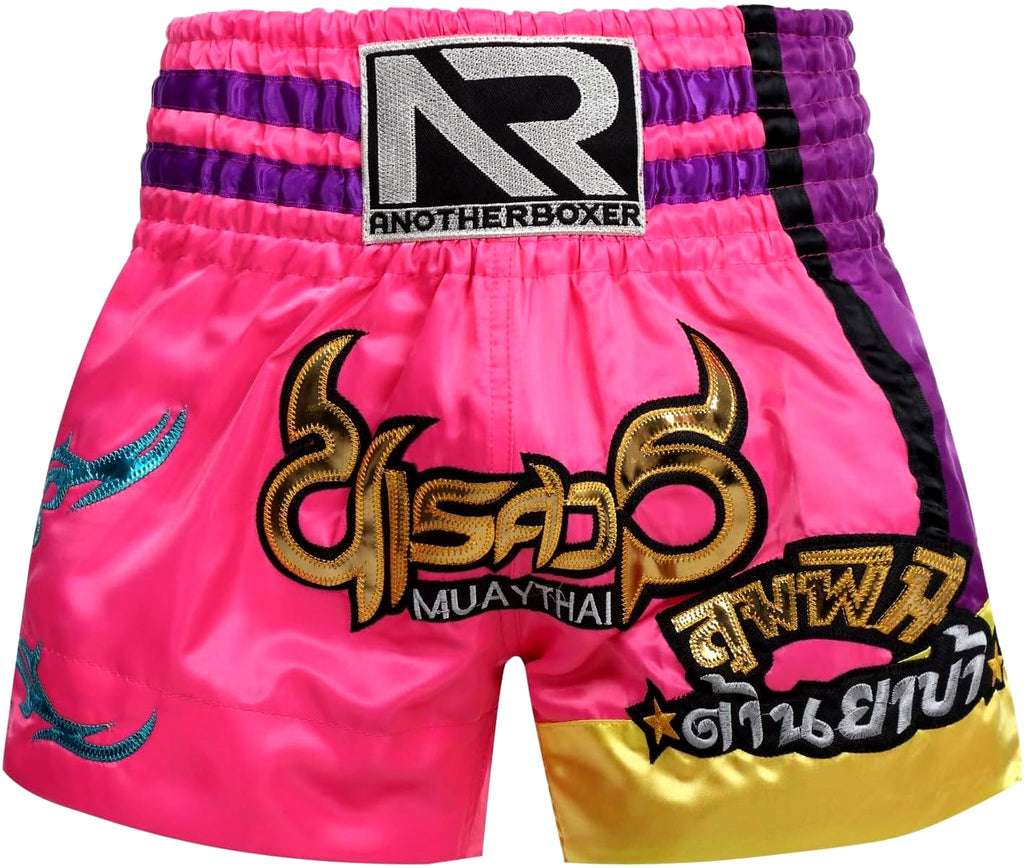 🏮 The Titan Striker: Professional Heavyweight Satin Muay Thai Shorts – Modern High-Performance Combat Trunks, Handcrafted Premium Quality for Adults and Kids