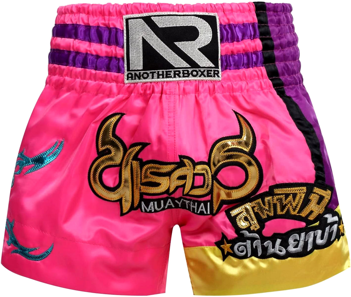 🏮 The Titan Striker: Professional Heavyweight Satin Muay Thai Shorts – Modern High-Performance Combat Trunks, Handcrafted Premium Quality for Adults and Kids