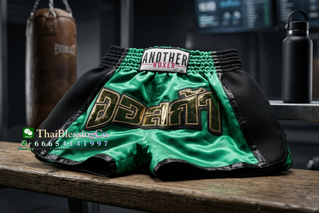 🏮 The Titan Striker: Professional Heavyweight Satin Muay Thai Shorts – Modern High-Performance Combat Trunks, Handcrafted Premium Quality for Adults and Kids