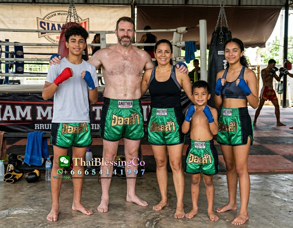 🏮 The Titan Striker: Professional Heavyweight Satin Muay Thai Shorts – Modern High-Performance Combat Trunks, Handcrafted Premium Quality for Adults and Kids