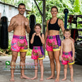 🏮 The Titan Striker: Professional Heavyweight Satin Muay Thai Shorts – Modern High-Performance Combat Trunks, Handcrafted Premium Quality for Adults and Kids