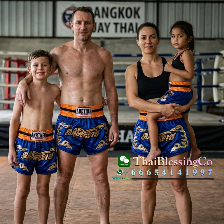 🏮 The Titan Striker: Professional Heavyweight Satin Muay Thai Shorts – Modern High-Performance Combat Trunks, Handcrafted Premium Quality for Adults and Kids