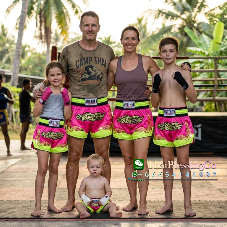 🏮 The Titan Striker: Professional Heavyweight Satin Muay Thai Shorts – Modern High-Performance Combat Trunks, Handcrafted Premium Quality for Adults and Kids