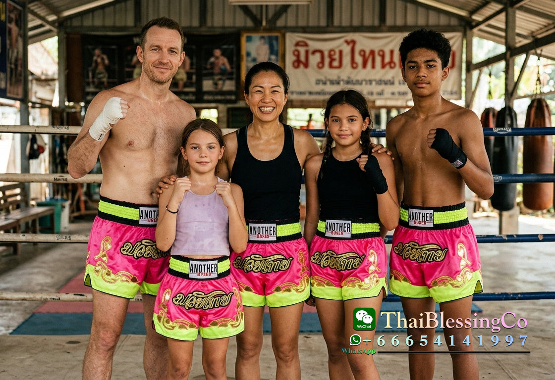 🏮 The Titan Striker: Professional Heavyweight Satin Muay Thai Shorts – Modern High-Performance Combat Trunks, Handcrafted Premium Quality for Adults and Kids