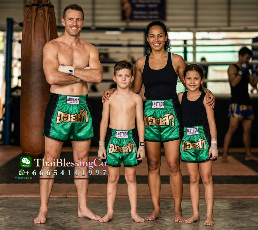 🏮 The Titan Striker: Professional Heavyweight Satin Muay Thai Shorts – Modern High-Performance Combat Trunks, Handcrafted Premium Quality for Adults and Kids