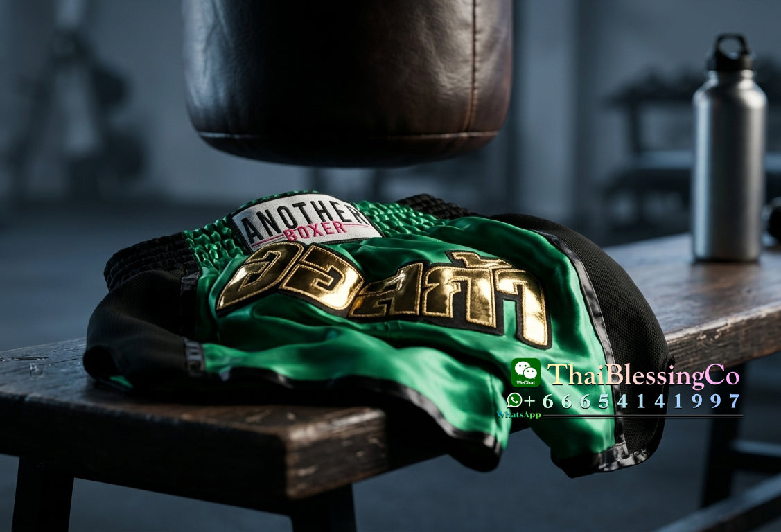 🏮 The Titan Striker: Professional Heavyweight Satin Muay Thai Shorts – Modern High-Performance Combat Trunks, Handcrafted Premium Quality for Adults and Kids