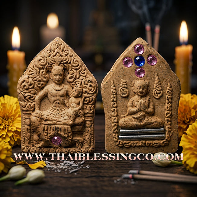 ✨ 🏛️ The Triad of Attraction: Sacred 'White Charm Herb' Khun Phaen by 3 Great Masters (2013 Heritage) – The Ultimate Synergy for Pure Charisma, Business Luck, and Divine Protection 🏛️ ✨