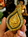 ✨ The Trinity of Triumph: Ganesha "Suk Samrit Nirun" Masterpiece – Tri-Color Gold, Silver & Pink Gold Bronze for Total Life Abundance, Infinite Success & Divine Protection