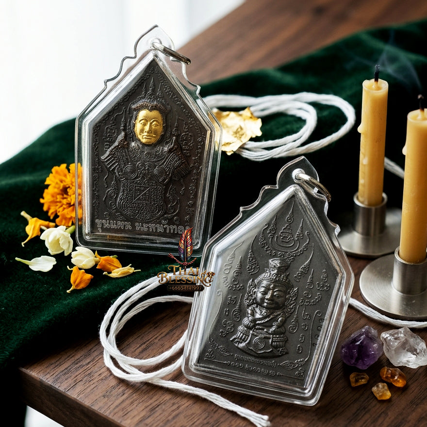 ✨ [The Ultimate Master of Charisma & Prosperity] Sacred Khun Paen "Na Na Thong" (Gold-Faced) – Master-Blessed by Kruba Subin Sumetho (2011 "Legendary Charm" Edition)