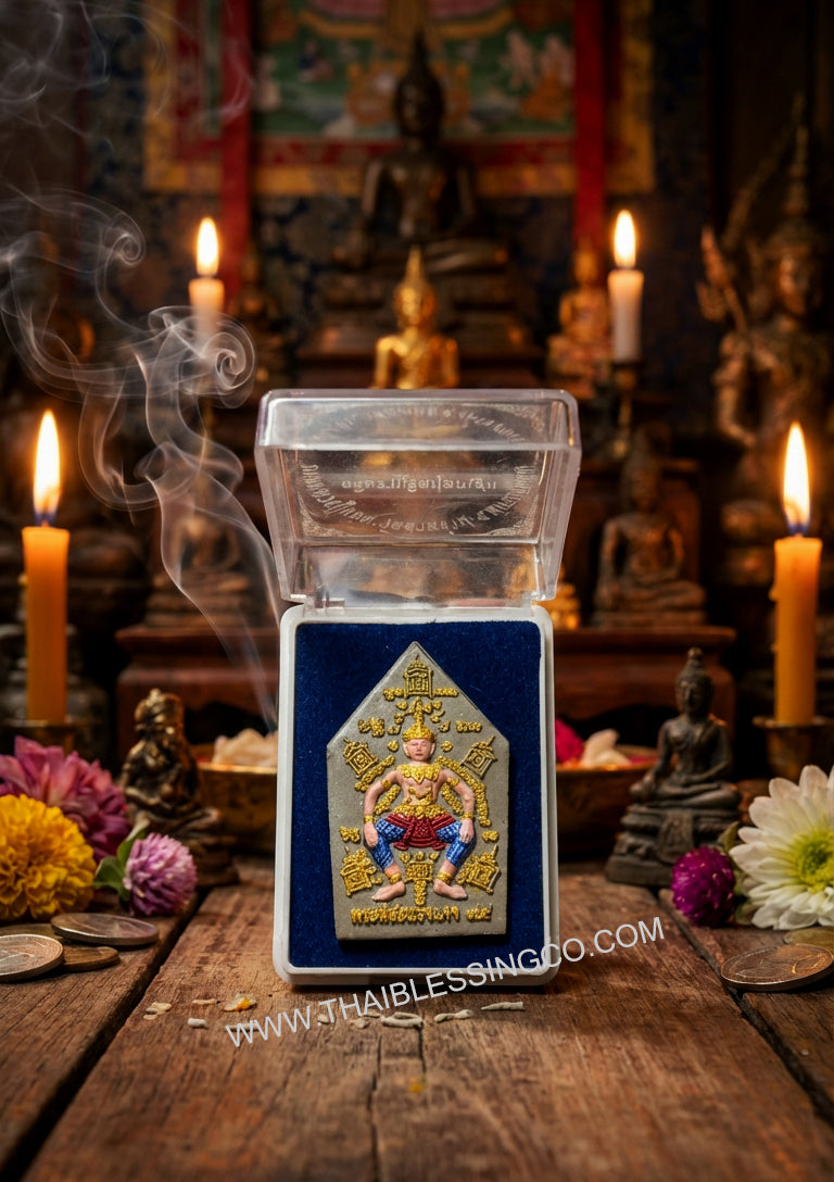 ✨ The Ultimate Phra See Sa Laeng Ngae B.E. 2556: Authentic Love & Attraction Talisman Blessed by Luang Pu Yam (Wat Sam Ngam) at Wat Khao Chong Kling – The Legendary "King of Charisma" Amulet (Size 2.5 x 4.1 cm)