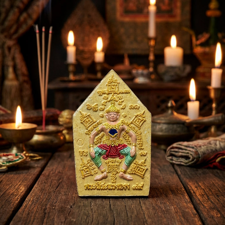 ✨ The Ultimate Phra See Sa Laeng Ngae B.E. 2556: Authentic Love & Attraction Talisman Blessed by Luang Pu Yam (Wat Sam Ngam) at Wat Khao Chong Kling – The Legendary "King of Charisma" Amulet (Size 2.5 x 4.1 cm)