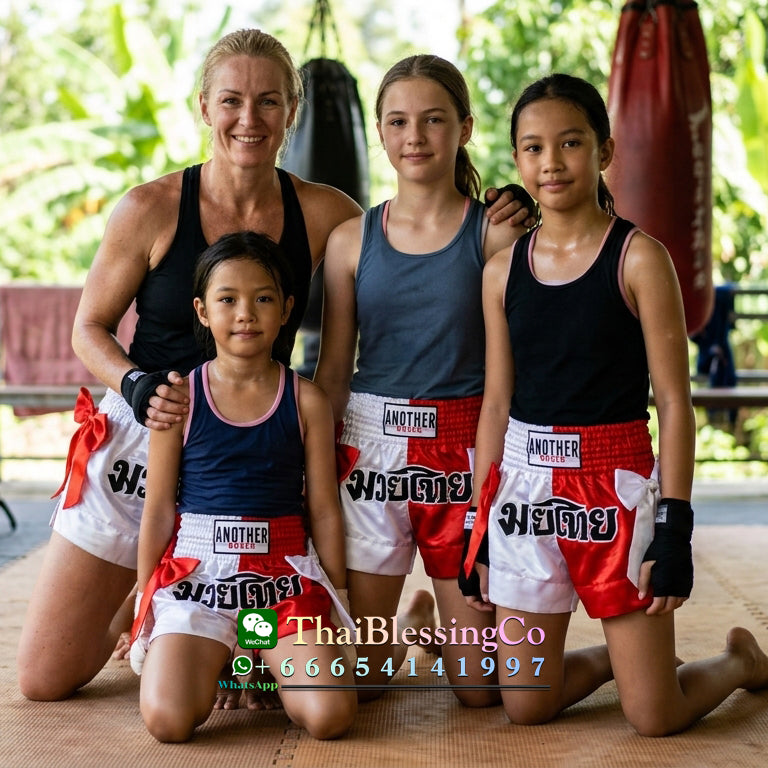 🔥 The Victory Bow: Premium Satin Muay Thai & Kickboxing Shorts – Elegant Bow-Tie Design, Multi-Sport Combat Trunks for MMA, Cage Fighting, and Professional Training (Adults & Kids White and red Muay Thai shorts)